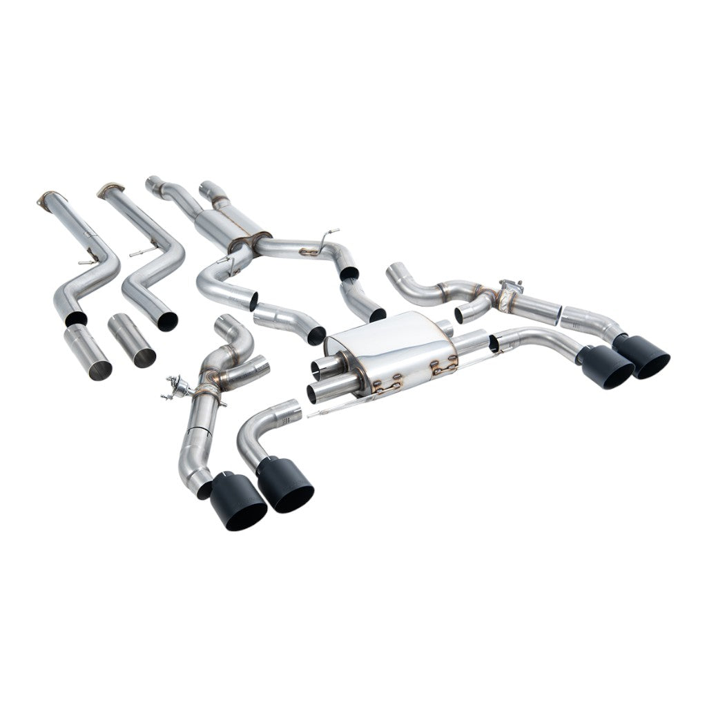 MILLTEK SSXBM1263 Вихлопна система Cat-Back, 3.15" (насадки - чорний Cerakote) для BMW X3M (G01) / X4M (G02) Photo-0 
