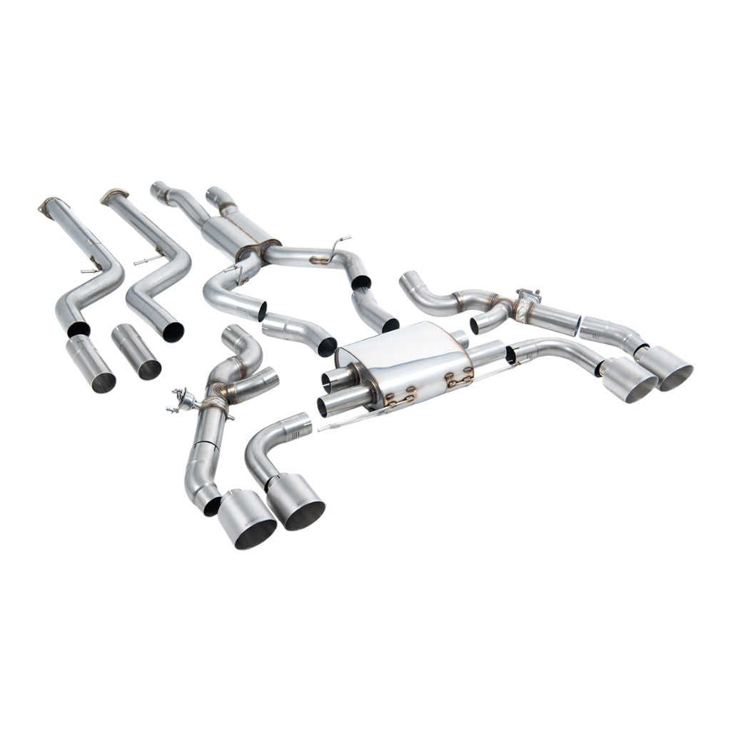 MILLTEK SSXBM1264 Вихлопна система Cat-Back, 3.15" (насадки GT-115, титан) для BMW X3M (G01) / X4M (G02) Photo-0 
