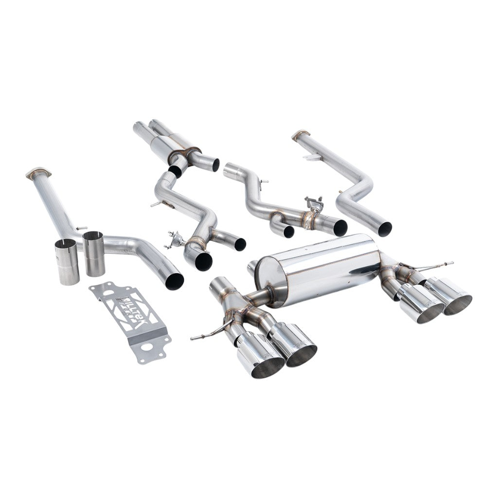 MILLTEK SSXBM1286 Вихлопна система Cat-Back, 3" (насадки поліровані GT-115) для BMW M2 (G87) OPF/GPF Photo-0 