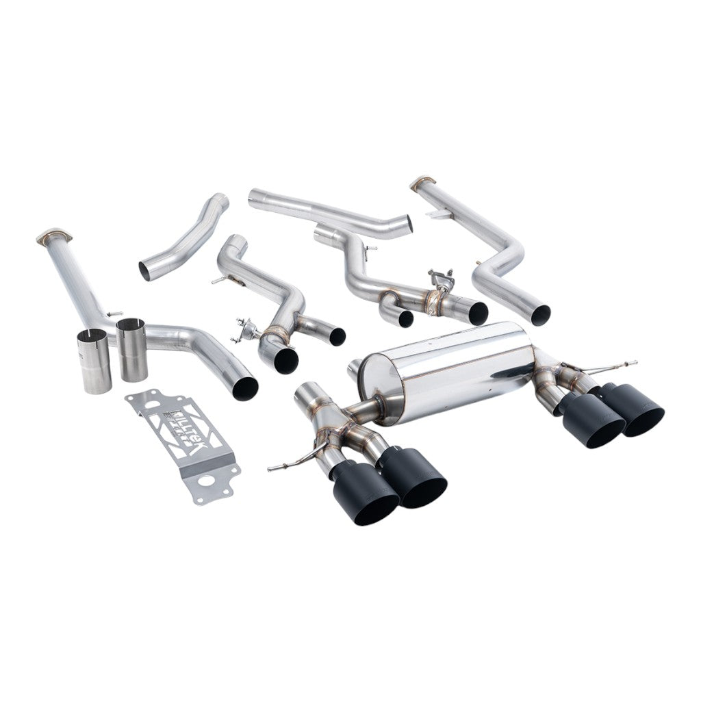 MILLTEK SSXBM1292 Вихлопна система Cat-Back, 3" (насадки GT-115, чорний Cerakote) для BMW M2 (G87) OPF/GPF Photo-0 