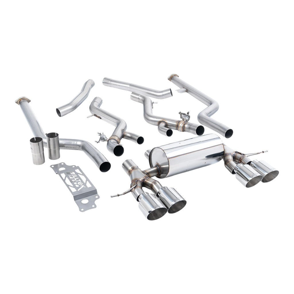 MILLTEK SSXBM1306 Вихлопна система Cat-Back, 3" (насадки поліровані GT-115) для BMW M2 (G87) Non-OPF/GPF Photo-0 