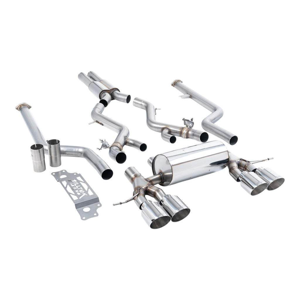MILLTEK SSXBM1311 Вихлопна система Cat-Back, 3" (насадки поліровані GT-115) для BMW M2 (G87) Non-OPF/GPF Photo-0 