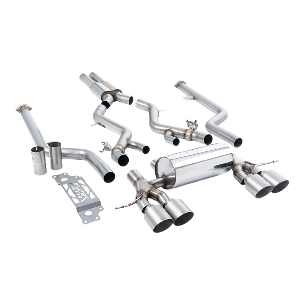 MILLTEK SSXBM1313 Вихлопна система Cat-Back, 3" (насадки GT-115, матовий титан) для BMW M2 (G87) Non-OPF/GPF Photo-0 