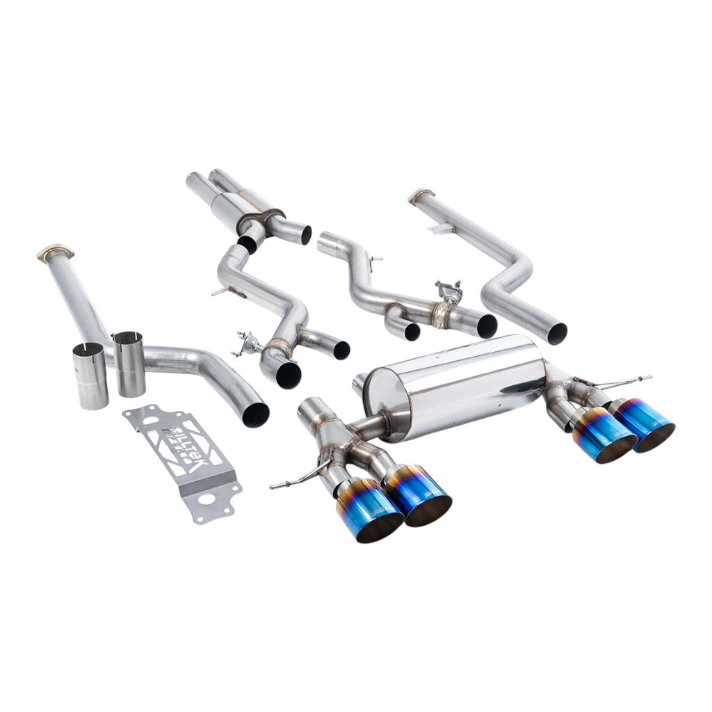 MILLTEK SSXBM1314 Вихлопна система Cat-Back, 3" (насадки GT-115, синій титан) для BMW M2 (G87) Non-OPF/GPF Photo-0 