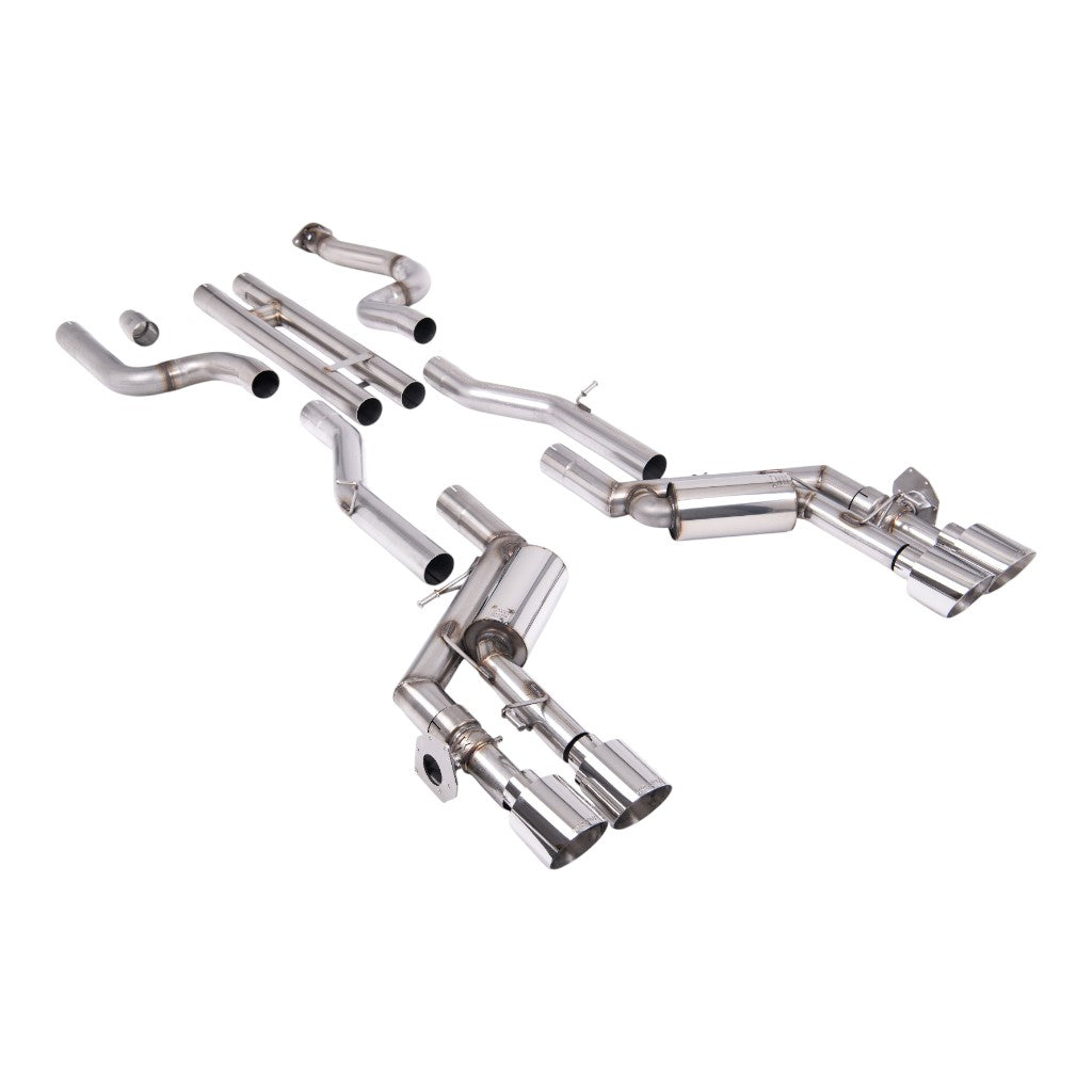 MILLTEK SSXCH100 Вихлопна система Cat-Back, 2.76" (насадки GT-115, поліровані) для CHEVROLET Camaro SS 6.2L 2016-2024 Photo-0 
