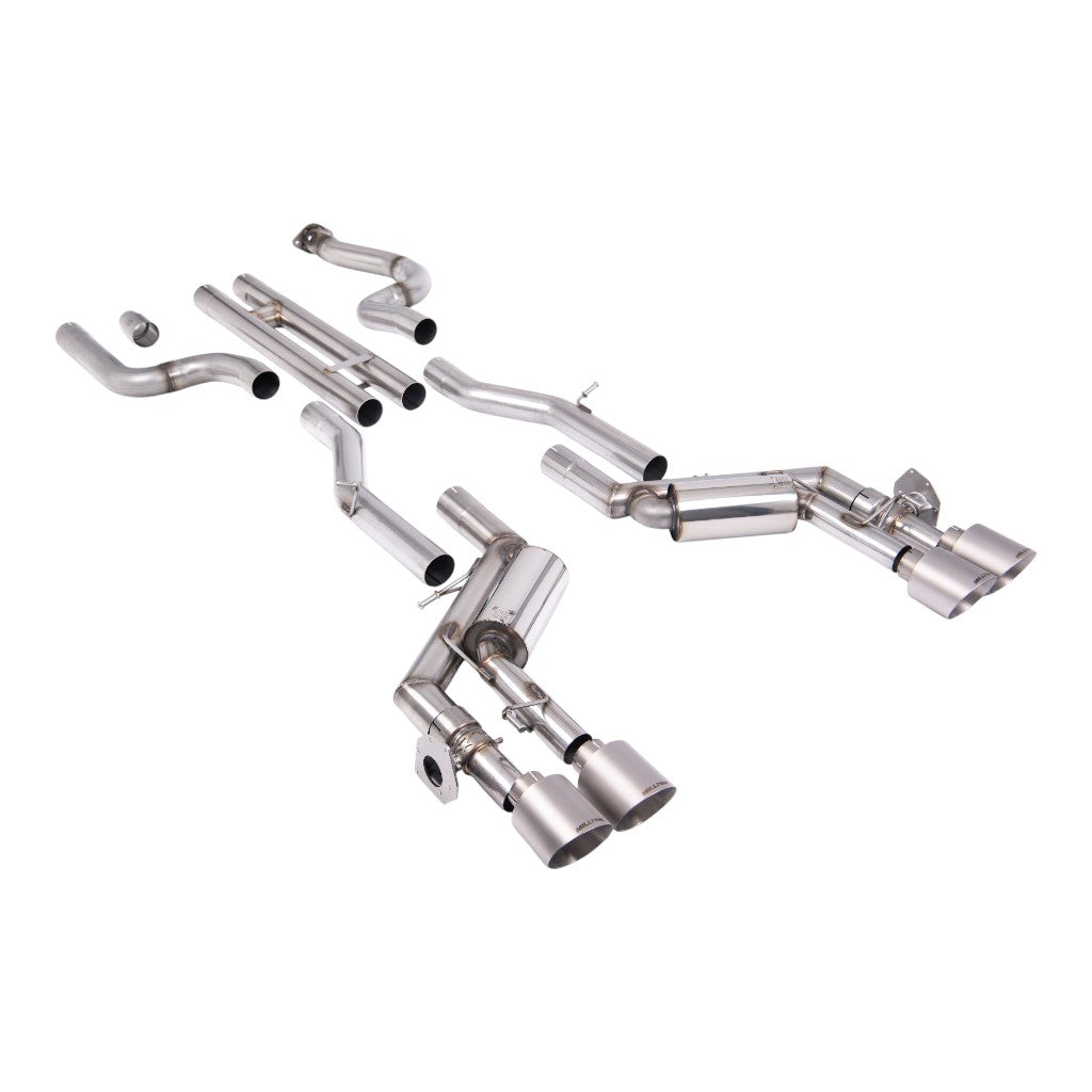 MILLTEK SSXCH102 Вихлопна система Cat-Back, 2.76" (насадки GT-115, матовий титан) для CHEVROLET Camaro SS 6.2L 2016-2024 Photo-0 