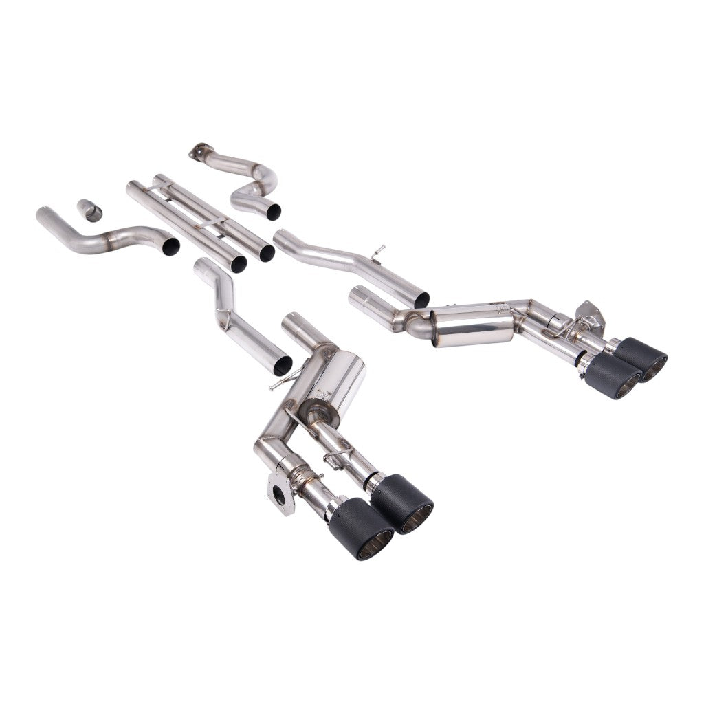 MILLTEK SSXCH109 Вихлопна система Cat-Back, 2.76" (насадки JET-115, карбон) для CHEVROLET Camaro SS 6.2L 2016-2024 Photo-0 