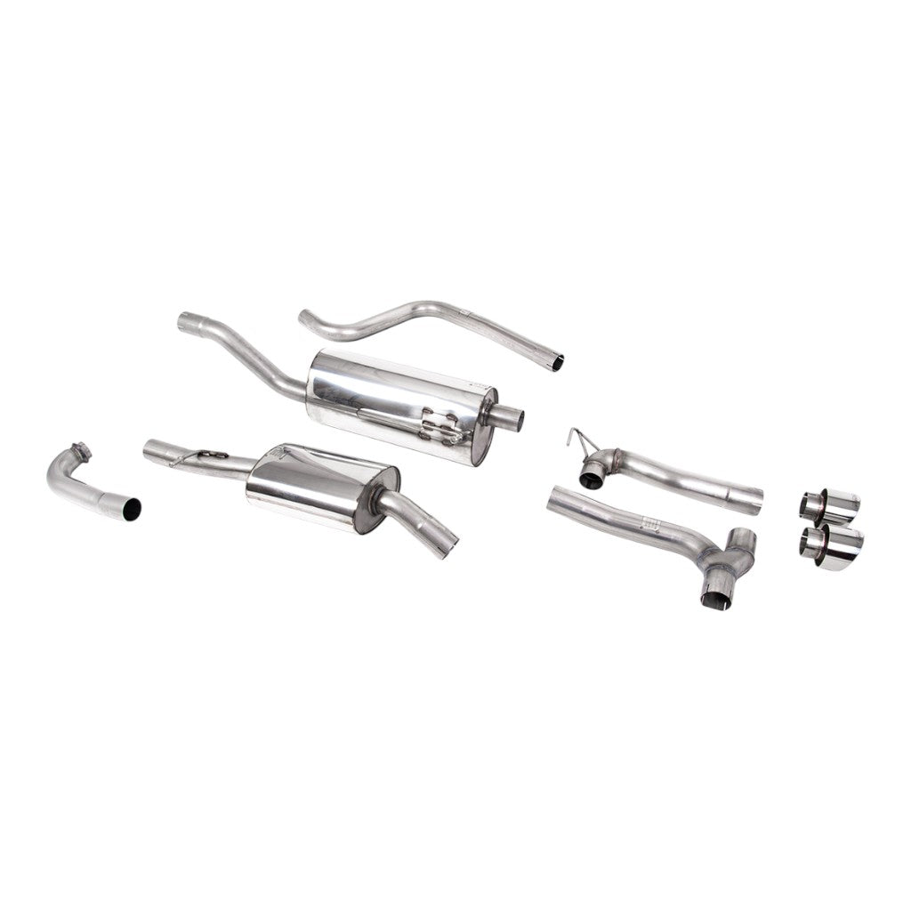 MILLTEK SSXFD375 Вихлопна система Cat-Back, 2.37" (насадки поліровані GT-100) для FORD Fiesta ST-Line (MK8) Non-OPF/GPF 2017-2019 Photo-0 