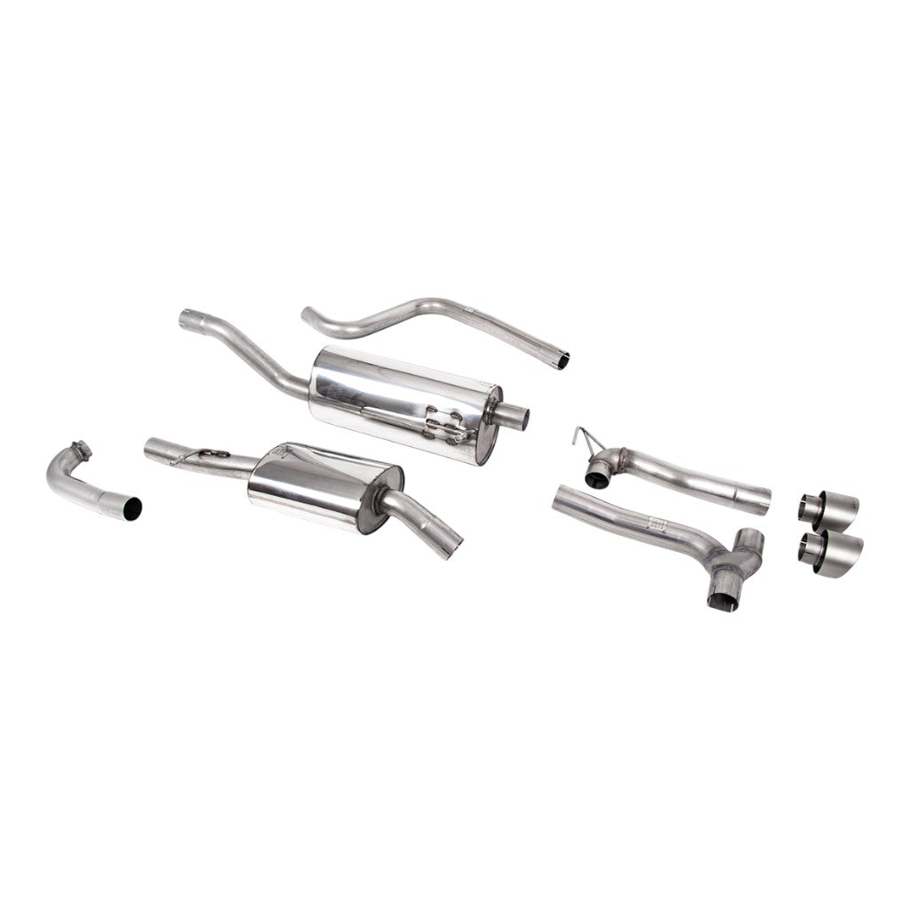MILLTEK SSXFD377 Вихлопна система Cat-Back, 2.37" (насадки GT-100, матовий титан) для FORD Fiesta ST-Line (MK8) Non-OPF/GPF 2017-2019 Photo-0 