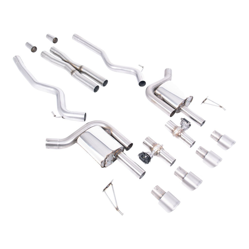 MILLTEK SSXFD427 Вихлопна система Cat-Back, 2.76" (насадки GT-100, матовий титан) для FORD Mustang GT 5.0L Fastback (S650) 2024- Photo-0 