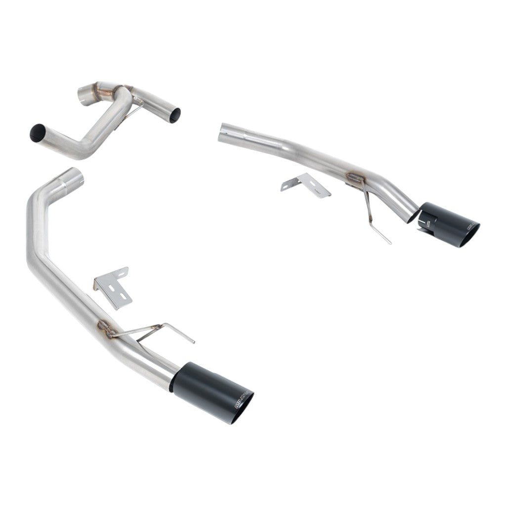 MILLTEK SSXFD442 Вихлопна система Axle-Back, 2.76" (насадки Premium GT-90, чорний Cerakote) для FORD Ranger 2.0 TDCI Bi-Turbo 2022- Photo-0 