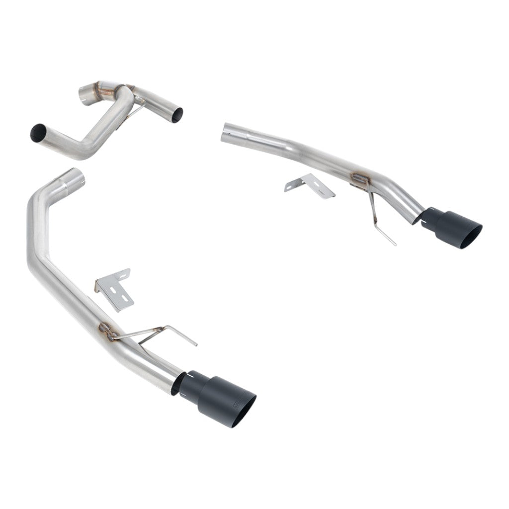 MILLTEK SSXFD443 Вихлопна система Axle-Back, 2.76" (насадки GT-90, чорний Cerakote) для FORD Ranger 2.0 TDCI Bi-Turbo 2022- Photo-0 