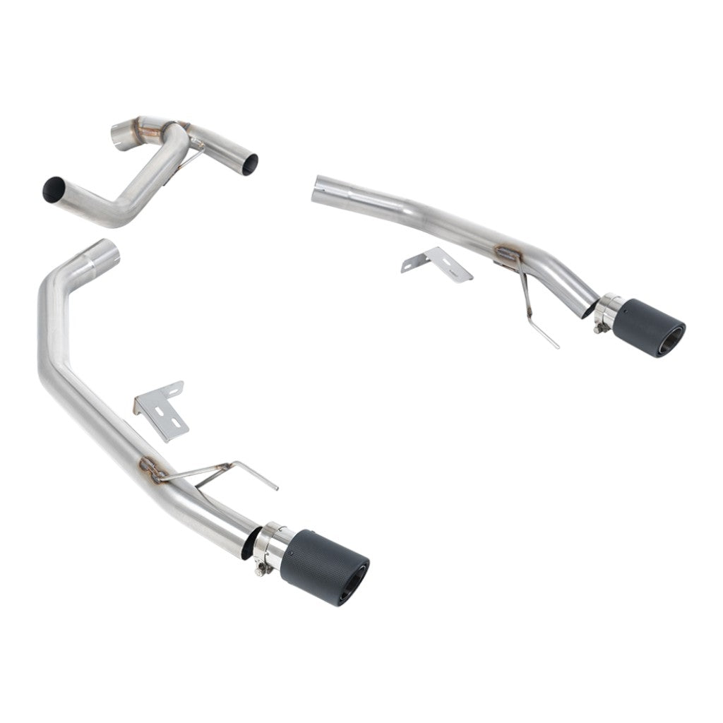 MILLTEK SSXFD447 Вихлопна система Axle-Back, 2.76" (насадки JET-90, карбон) для FORD Ranger 2.0 TDCI Bi-Turbo 2022- Photo-0 