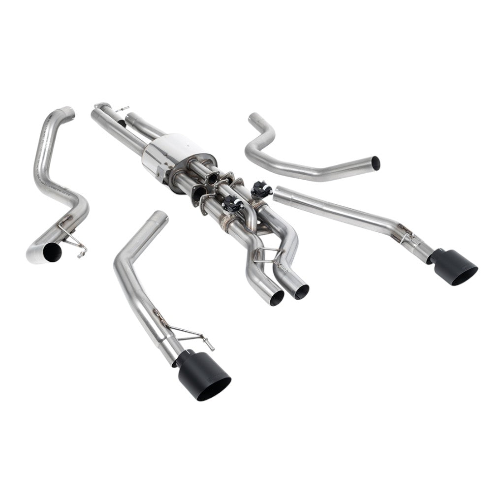 MILLTEK SSXFD449 Вихлопна система Cat-Back, 3" (насадки GT-115, чорний Cerakote) для FORD Raptor Ranger 2023- Photo-0 