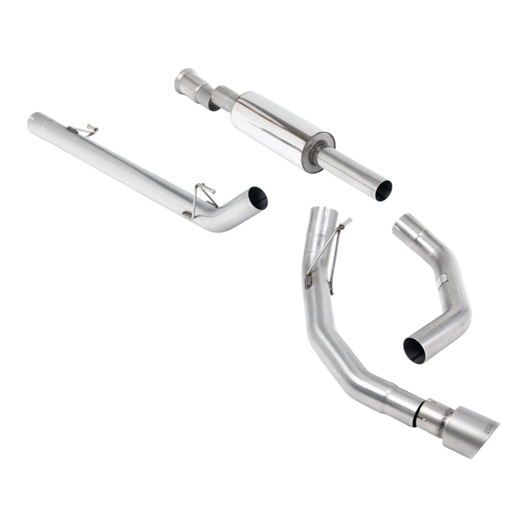 MILLTEK SSXFD470 Вихлопна система Cat-Back, 3" (насадка GT-100, матовий титан) для FORD F-150 5.0L / 3.5L EcoBoost 2021- Photo-0 