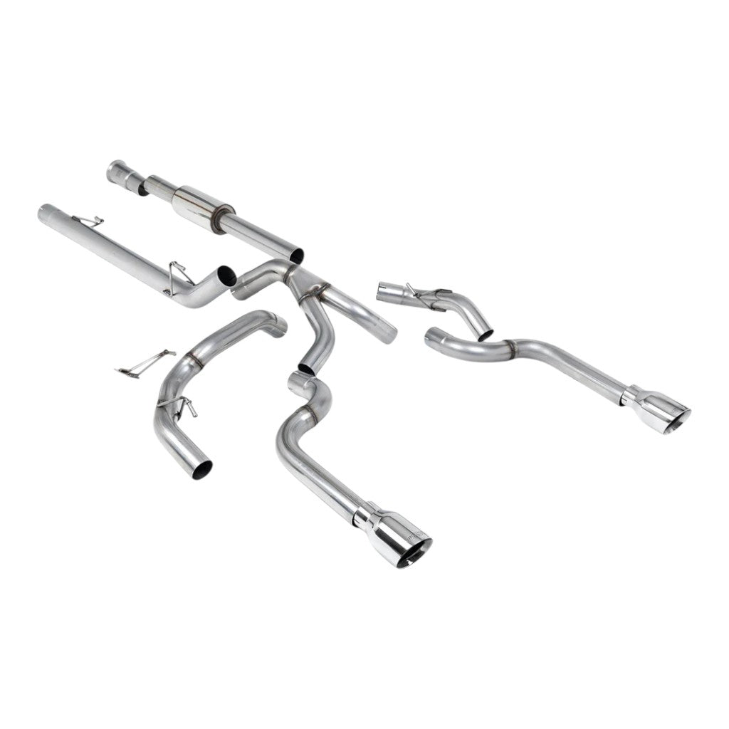 MILLTEK SSXFD484 Вихлопна система Cat-Back, 3" (насадка полірована GT-100) для FORD F-150 SuperCrew 5.0 V8 2021- Photo-0 
