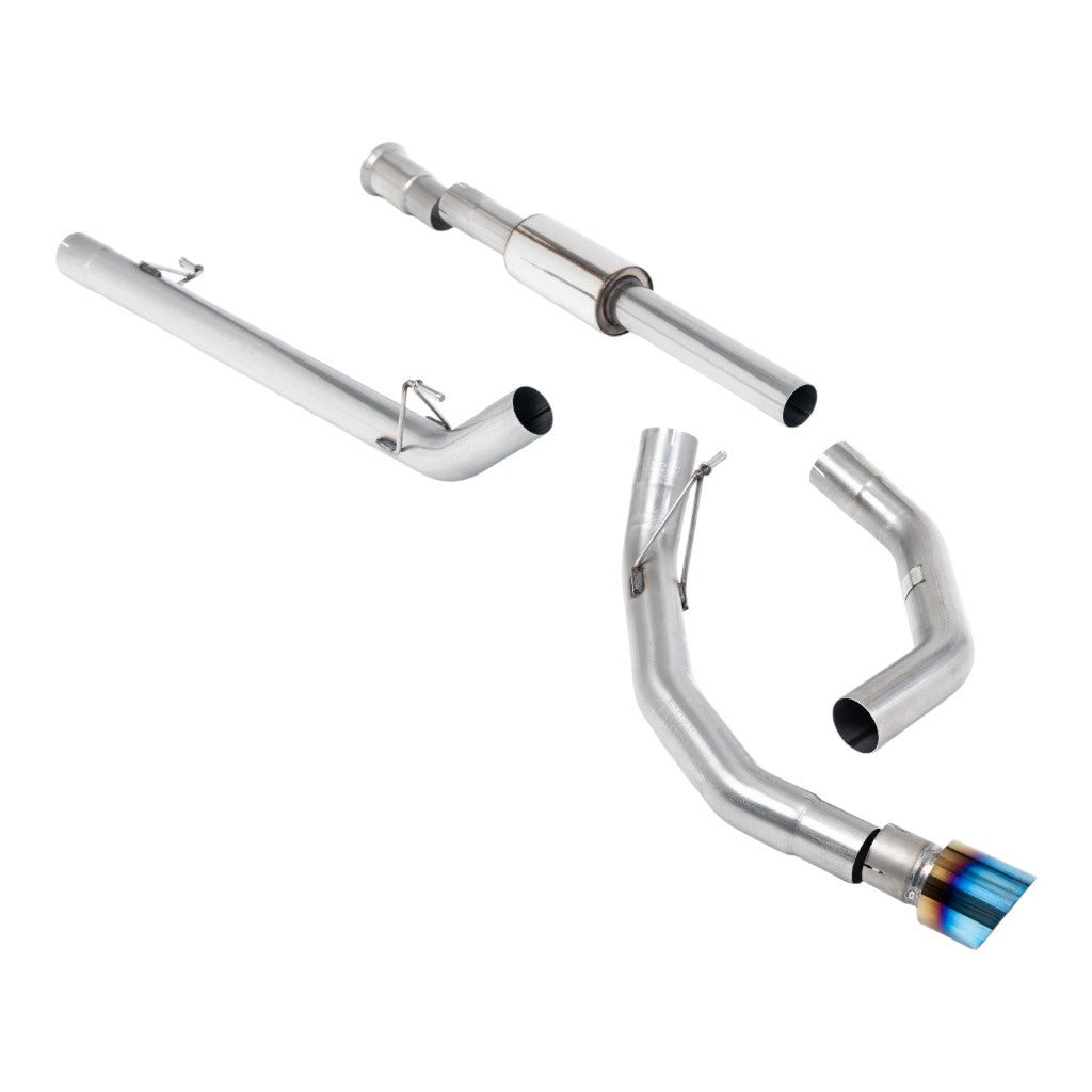 MILLTEK SSXFD487 Вихлопна система Cat-Back, 3" (насадка GT-100, синій титан) для FORD F-150 SuperCrew 5.0 V8 2021- Photo-0 