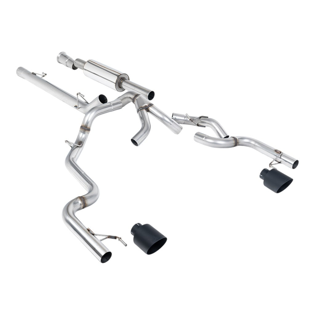 MILLTEK SSXFD493 Вихлопна система Cat-Back, 3" (насадки GT-115, чорний Cerakote) для FORD F-150 5.0L / 3.5L EcoBoost 2021- Photo-0 