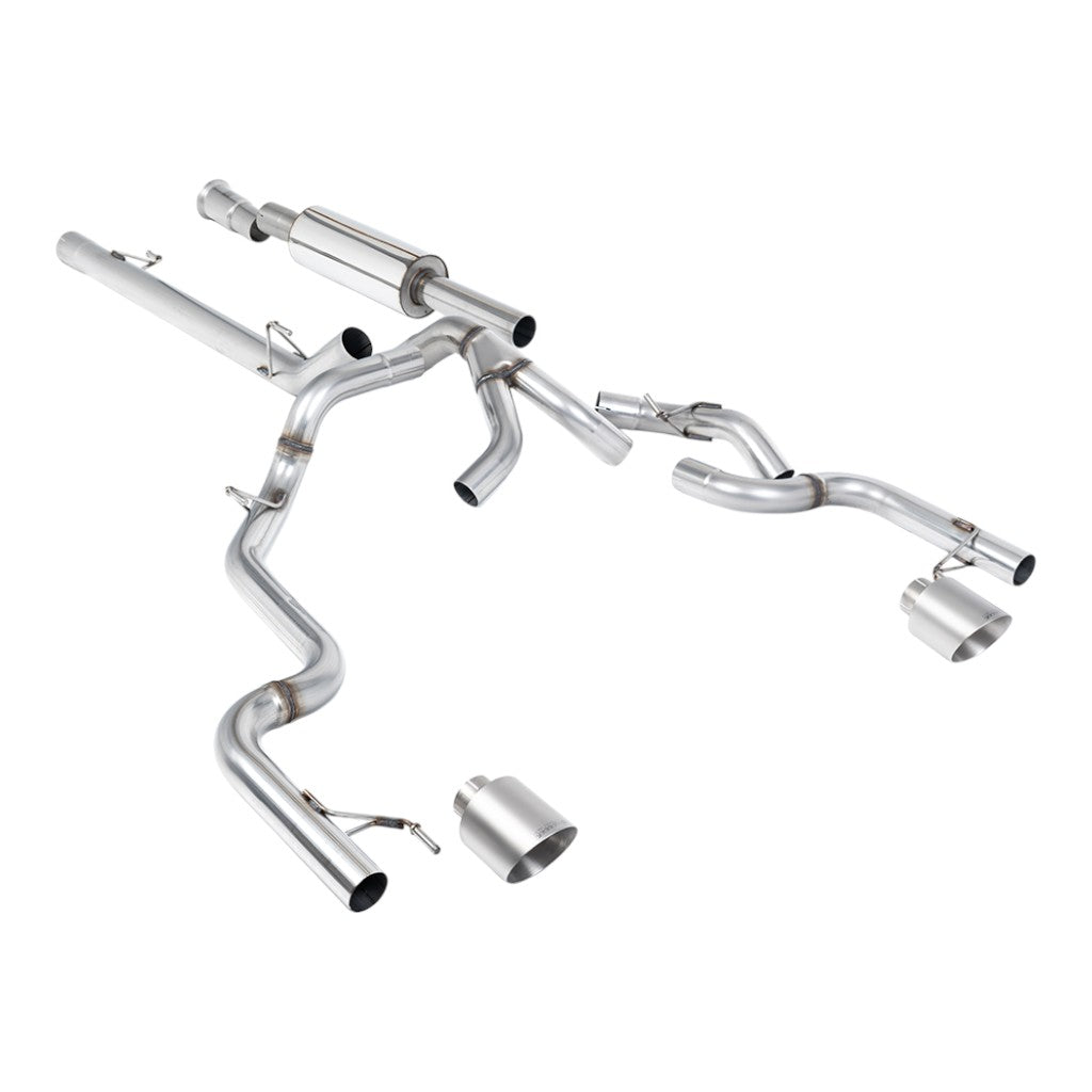 MILLTEK SSXFD494 Вихлопна система Cat-Back, 3" (насадки GT-115, матовий титан) для FORD F-150 5.0L / 3.5L EcoBoost 2021- Photo-0 