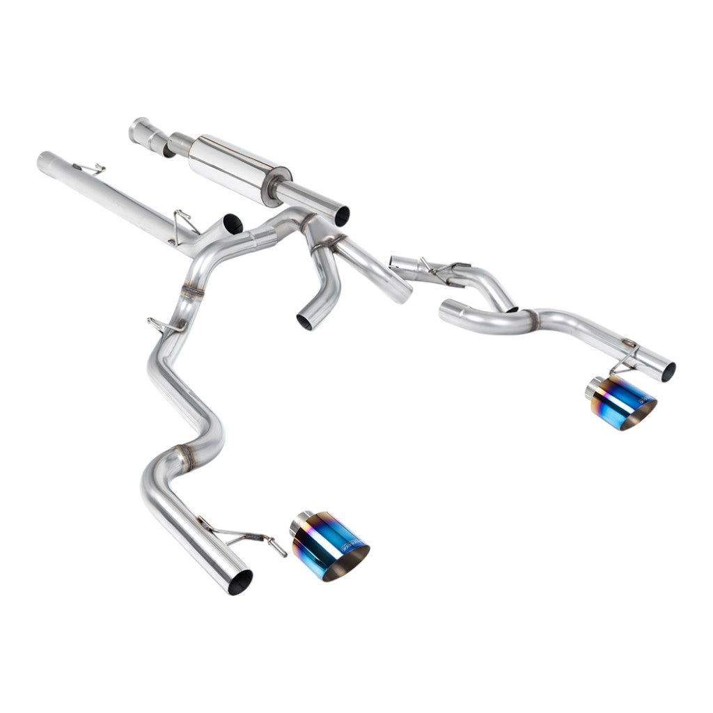 MILLTEK SSXFD495 Вихлопна система Cat-Back, 3" (насадки GT-115, синій титан) для FORD F-150 5.0L / 3.5L EcoBoost 2021- Photo-0 