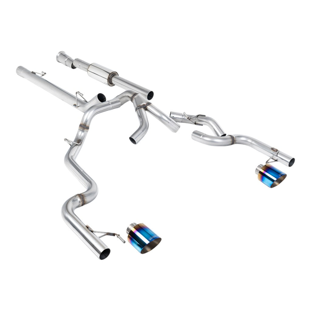 MILLTEK SSXFD503 Вихлопна система Cat-Back, 3" (насадки GT-115, синій титан) для FORD F-150 Tremor 5.0 V8 2021- Photo-0 