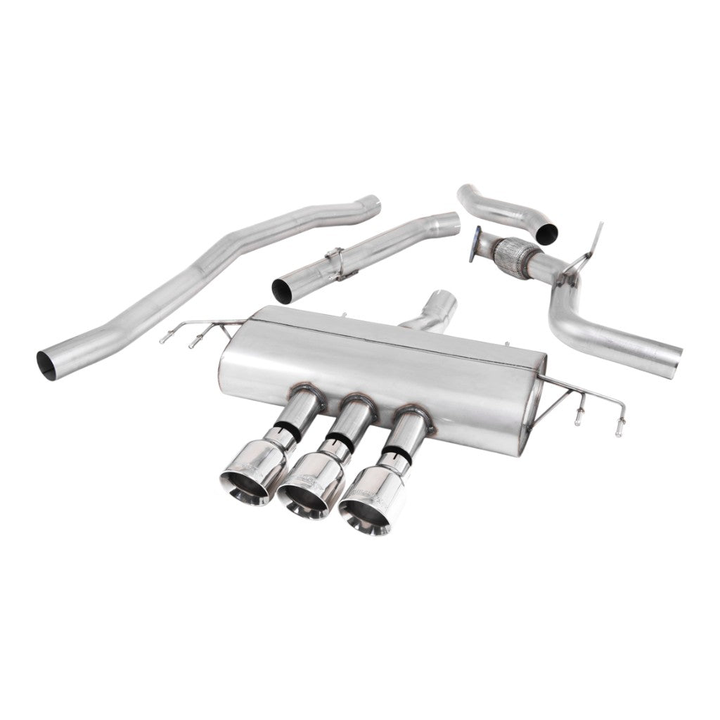 MILLTEK SSXHO260 Вихлопна система Cat-Back, 3" (насадки поліровані GT-100) для HONDA Civic (FK7) Non-OPF/GPF 2015- Photo-0 