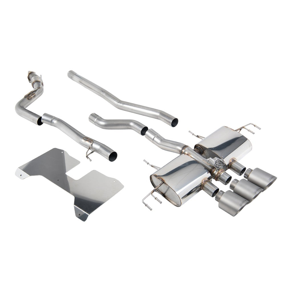 MILLTEK SSXHO277 Вихлопна система Cat-Back, 3" (насадки GT-115, матовий титан) для HONDA Civic Type R (FL5) 2022- Photo-0 