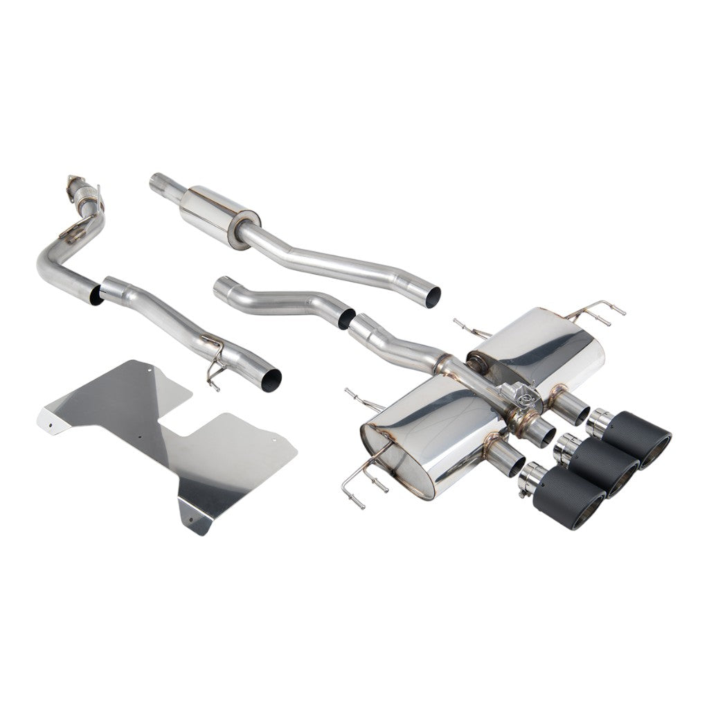 MILLTEK SSXHO280 Вихлопна система Cat-Back, 3" (насадки JET-115, карбон) для HONDA Civic Type R (FL5) 2022- Photo-0 