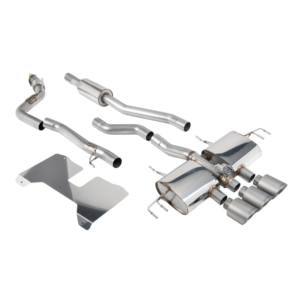 MILLTEK SSXHO282 Вихлопна система Cat-Back, 3" (насадки GT-115, матовий титан) для HONDA Civic Type R (FL5) 2022- Photo-0 