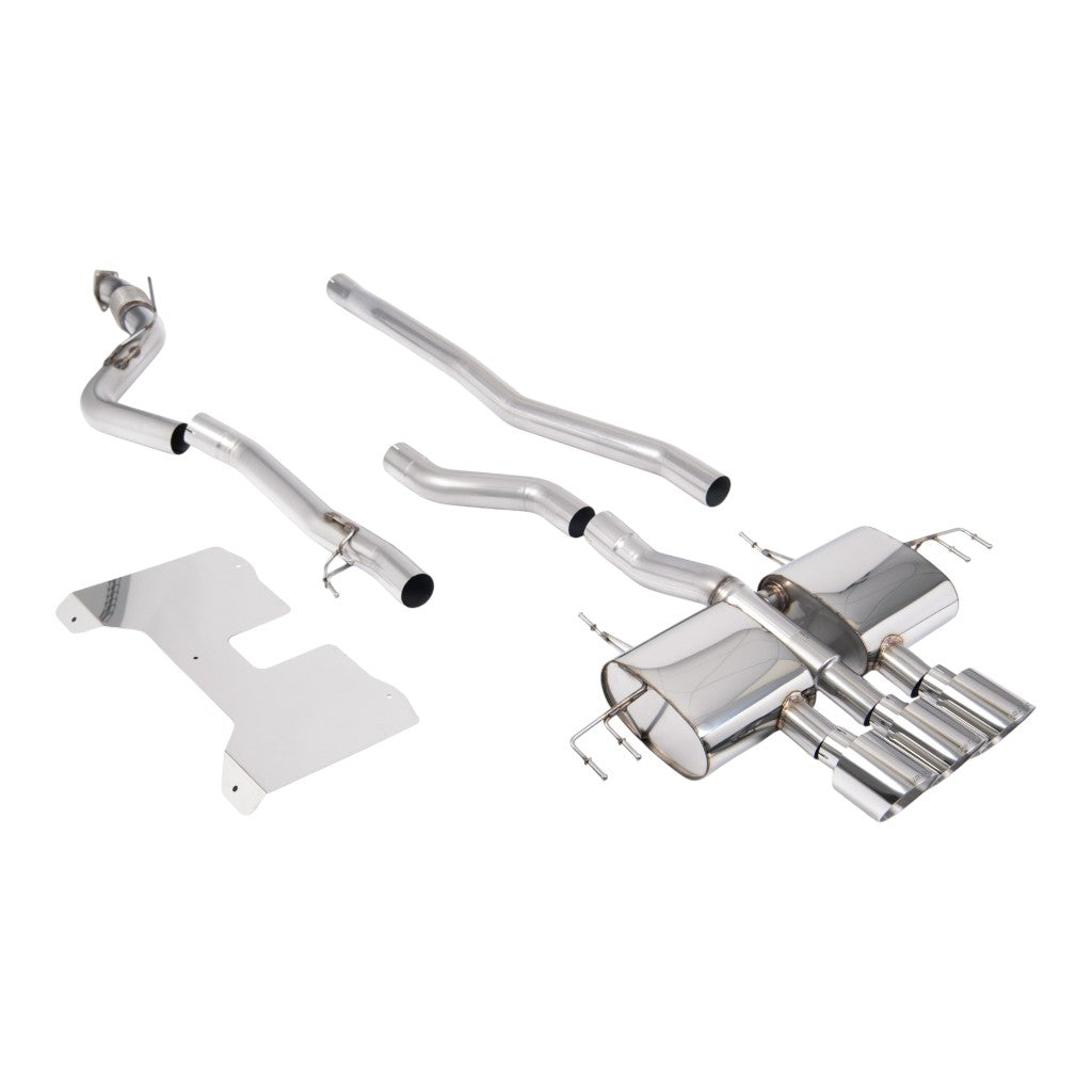 MILLTEK SSXHO294 Вихлопна система Cat-Back, 3" (насадки поліровані GT-115) для HONDA Civic Type R (FL5) 2022- Photo-0 