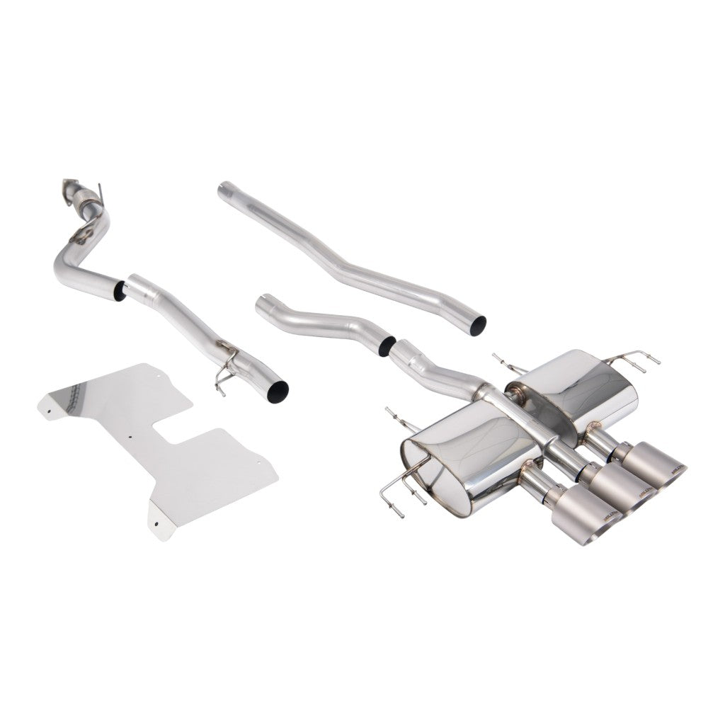 MILLTEK SSXHO296 Вихлопна система Cat-Back, 3" (насадки GT-115, матовий титан) для HONDA Civic Type R (FL5) 2022- Photo-0 