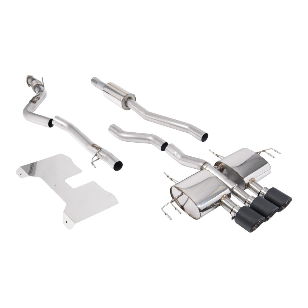 MILLTEK SSXHO299 Вихлопна система Cat-Back, 3" (насадки JET-115, карбон) для HONDA Civic Type R (FL5) 2022- Photo-0 
