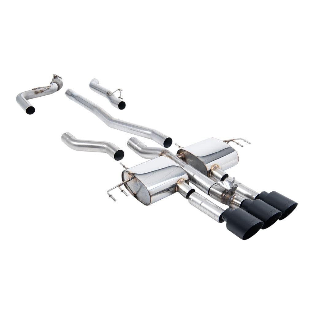 MILLTEK SSXHO306 Вихлопна система Cat-Back, 3" (насадки GT-115, чорний Cerakote) для ACURA Integra Type S (DE5) 2023- Photo-0 