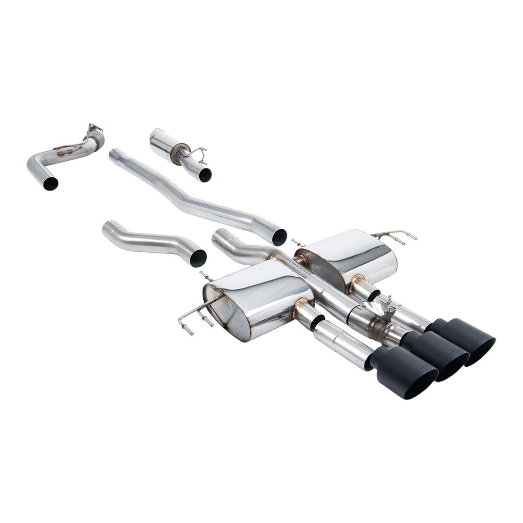 MILLTEK SSXHO316 Вихлопна система Cat-Back, 3" (насадки GT-115, чорний Cerakote) для ACURA Integra Type S (DE5) 2023- Photo-0 