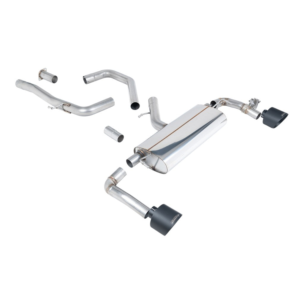 MILLTEK SSXHY167 Вихлопна система Cat-Back, 3" (насадки GT-139, чорний Cerakote) для HYUNDAI i30 N Performance OPF/GPF 2021- Photo-0 
