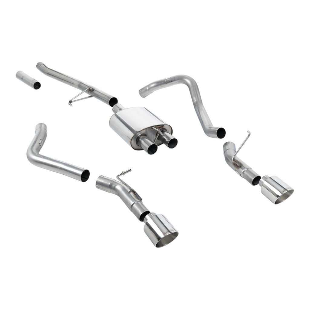 MILLTEK SSXJP101 Вихлопна система Cat-Back, 2.76" (насадки GT-115, поліровані) для JEEP Gladiator 3.6 (JT) 2020- Photo-0 