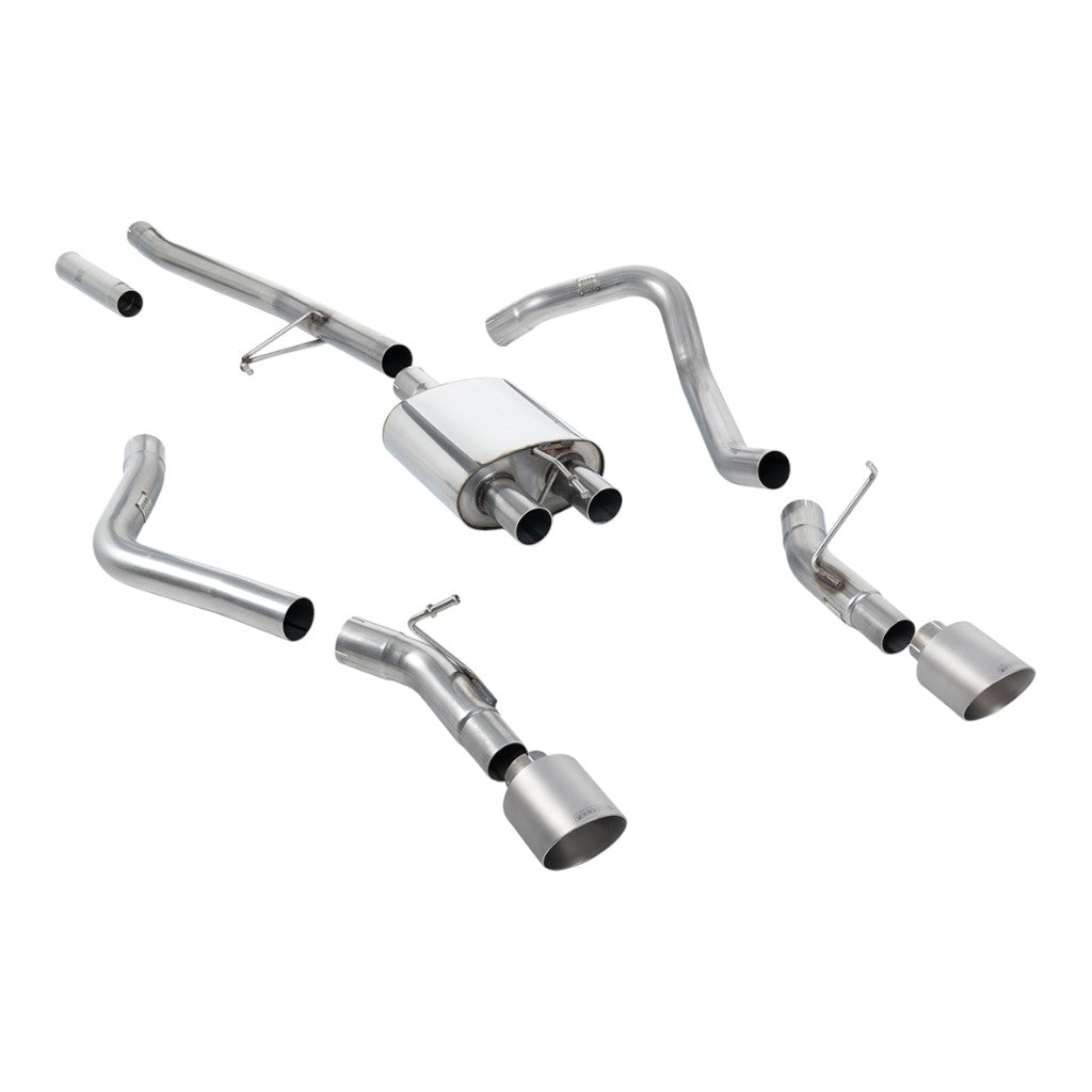 MILLTEK SSXJP103 Вихлопна система Cat-Back, 2.76" (насадки GT-115, матовий титан) для JEEP Gladiator 3.6 (JT) 2020- Photo-0 