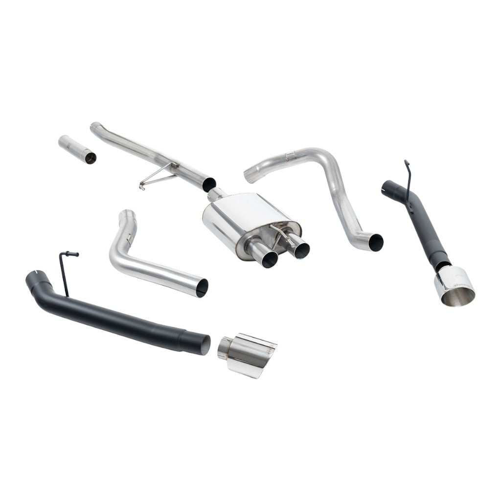 MILLTEK SSXJP106 Вихлопна система Cat-Back, 2.76" (насадки GT-115, поліровані) для JEEP Gladiator 3.6 (JT) 2020- Photo-0 
