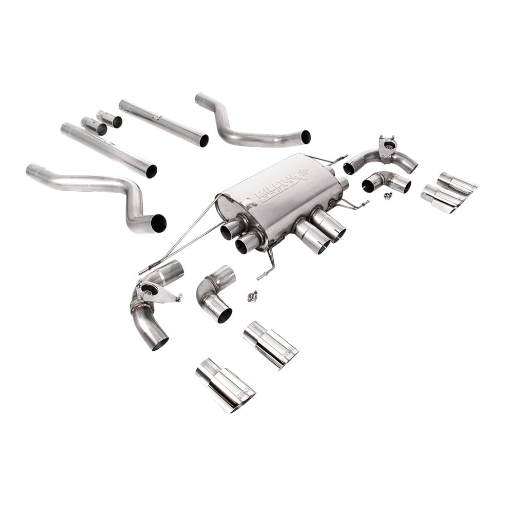 MILLTEK SSXLR173 Вихлопна система Cat-Back, 2.76" (насадки поліровані GT-90) для LAND ROVER Defender 90 P525 Non-OPF/GPF 2021- Photo-0 