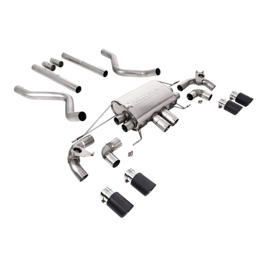 MILLTEK SSXLR177 Вихлопна система Cat-Back, 2.76" (насадки JET-90, карбон) для LAND ROVER Defender 90 P525 Non-OPF/GPF 2021- Photo-0 