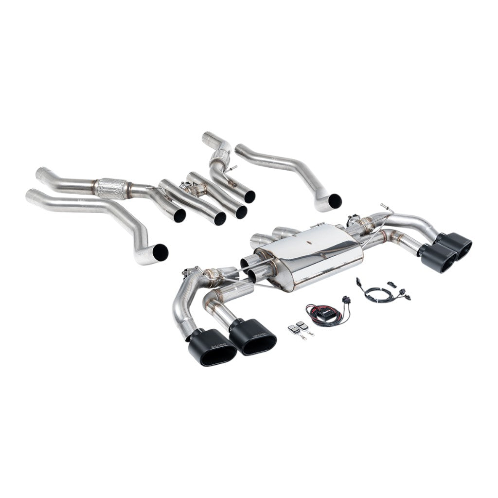 MILLTEK SSXLR230 Вихлопна система Cat-Back, 3.15" (насадки - чорний Cerakote) для LAND ROVER Range Rover Sport P530 (L461) 2023- Photo-0 