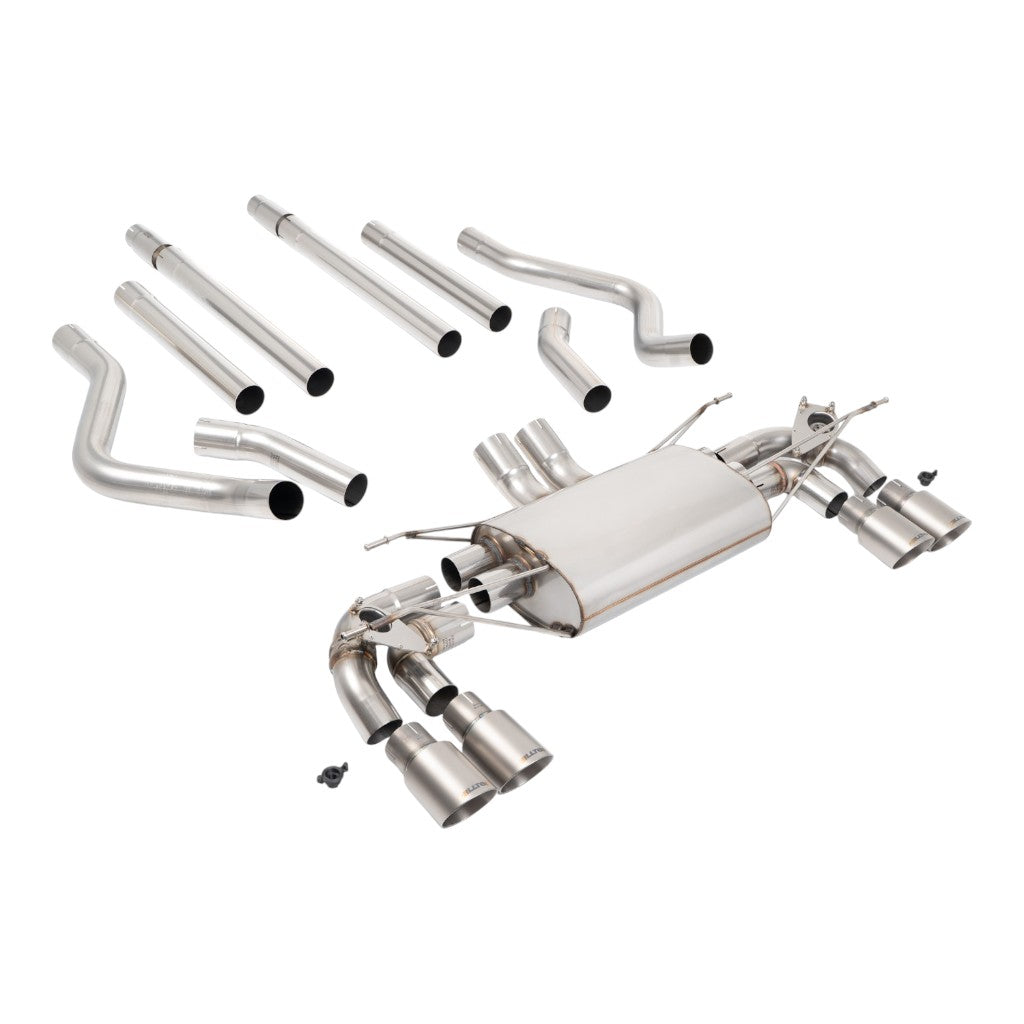 MILLTEK SSXLR236 Вихлопна система Filter-Back, 2.76" (насадки GT-90, синій титан) для LAND ROVER Defender 130 5.0 2023- Photo-0 