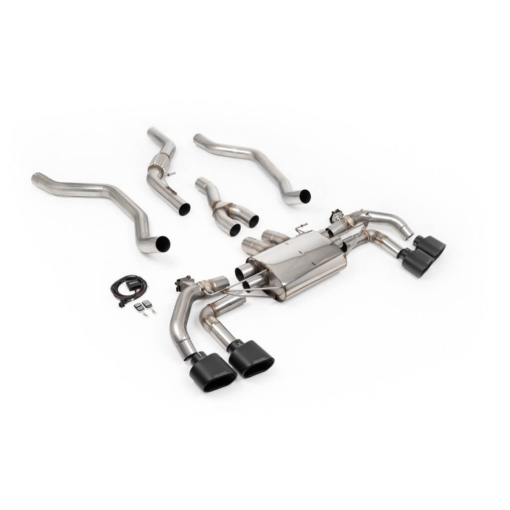 MILLTEK SSXLR253 Вихлопна система Cat-Back 3.15", з клапанами (насадки - чорний Cerakote) для RANGE ROVER P400 3.0 (L461) 2022- Photo-0 