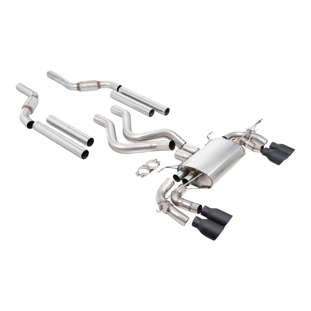 MILLTEK SSXLR264 Вихлопна система Filter-Back, 3.15'' (насадки GT-100, чорний Cerakote) для LAND ROVER Defender 110 OCTA (P635) 2025- Photo-0 