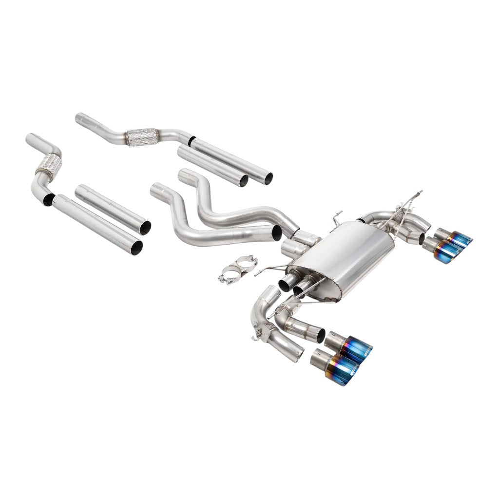 MILLTEK SSXLR266 Вихлопна система Filter-Back, 3.15'' (насадки GT-100, синій титан) для LAND ROVER Defender 110 OCTA (P635) 2025- Photo-0 