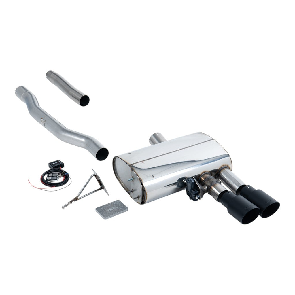 MILLTEK SSXM473 Вихлопна система Filter-Back, 2.76" (насадки GT-90, чорний Cerakote) для MINI Cooper S LCI EU (F56) GPF/OPF 2019-2020 Photo-0 