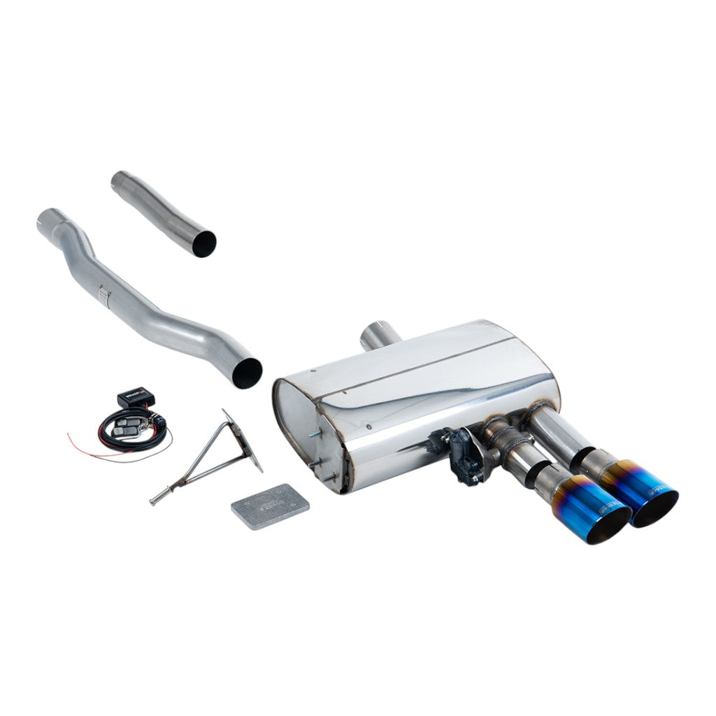 MILLTEK SSXM475 Вихлопна система Filter-Back, 2.76" (насадки GT-90, синій титан) для MINI Cooper S LCI EU (F56) GPF/OPF 2019-2020 Photo-0 