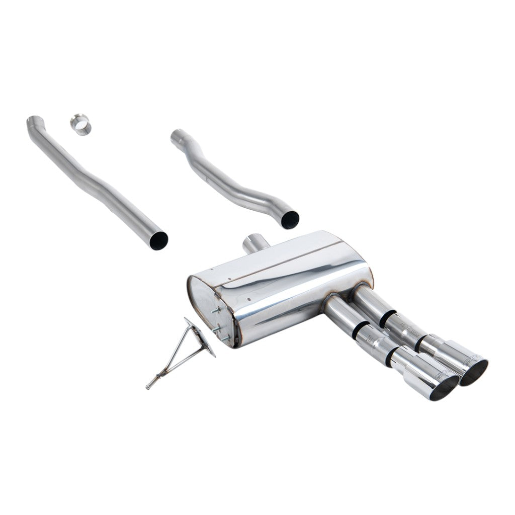 MILLTEK SSXM482 Вихлопна система Cat-Back, 2.75" (поліровані насадки) для MINI Cooper S (F55) 2014– Photo-0 