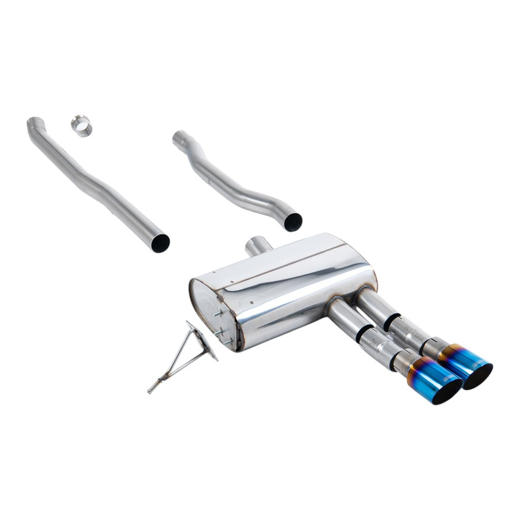 MILLTEK SSXM484 Вихлопна система Cat-Back, 2.75" (насадки - синій титан) для MINI Cooper S (F55) 2014– Photo-0 