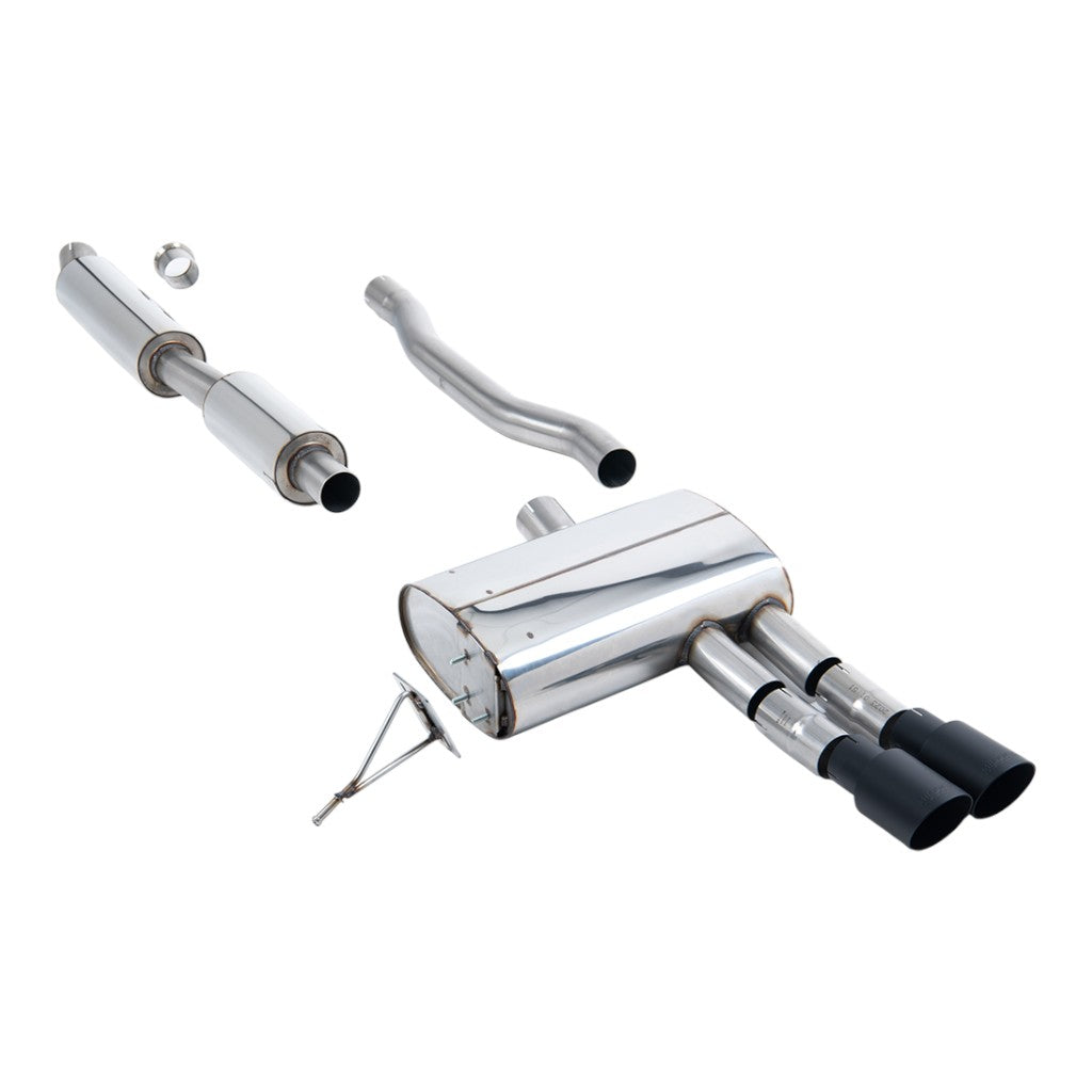 MILLTEK SSXM486 Вихлопна система Cat-Back, 2.75" (насадки - чорний Cerakote) для MINI Cooper S (F55) 2014– Photo-0 